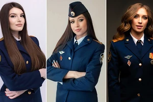 Các thí sinh Darya Strogonova (trái); Veronika Shved (giữa); Anastasia Okolelova (phải).