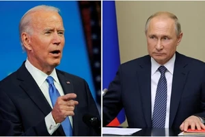 Tổng thống Mỹ Joe Biden và người đồng cấp Nga Putin (phải).