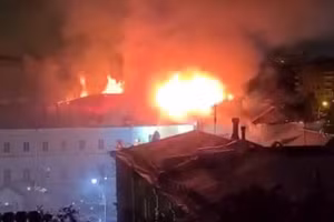 Hỏa hoạn tại Đại học Quân sự Nga.