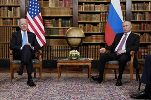 Tổng thống Mỹ Joe Biden và Tổng thống Nga Vladimir Putin tại cuộc họp thượng đỉnh ở Geneva hồi tháng 6.