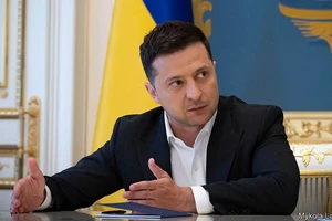 Tổng thống Ukraine Zelensky.