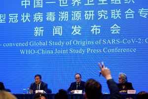 Cuộc họp báo của WHO khi điều tra Covid-19 tại Trung Quốc.