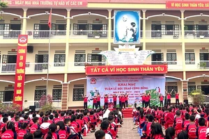 Tuần Lễ hội thao cộng đồng tại trường Tiểu học Nam Cường (Lào Cai).