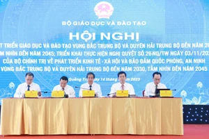 Bộ trưởng Nguyễn Kim Sơn chủ trì Hội nghị phát triển giáo dục và đào tạo vùng Bắc Trung bộ và Duyên hải miền Trung đến năm 2030, tầm nhìn đến năm 2045.