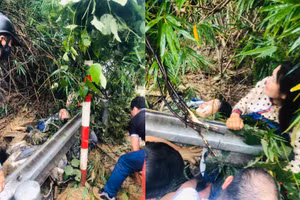 Hai cô giáo Nghệ An bị đất đá sạt lở vùi lấp trên đường đi dạy về. Ảnh: NTCC.