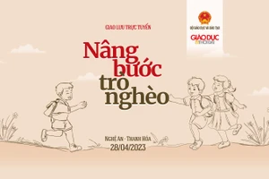 Giao lưu trực tuyến 'Nâng bước trò nghèo'