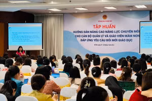 Nâng cao năng lực cho cán bộ quản lý và giáo viên mầm non đáp ứng yêu cầu mới.