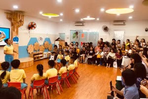Ghi nhận mô hình điểm trường mầm non lấy trẻ làm trung tâm.