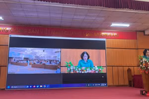 Thứ trưởng Ngô Thị Minh phát biểu chỉ đạo tại Hội nghị.