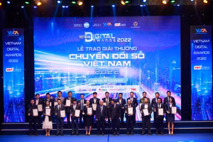 Những đơn vị nhận giải thưởng tại buổi lễ.