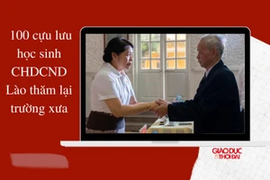 100 cựu lưu học sinh CHDCND Lào thăm lại trường xưa