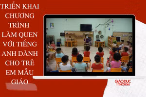 Triển khai chương trình làm quen với tiếng Anh dành cho trẻ em mẫu giáo