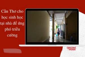 Cần Thơ cho học sinh học tại nhà để ứng phó triều cường