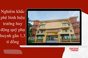 Nghiêm khắc phê bình hiệu trưởng huy động quỹ sai quy định 