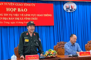 Đại tá Lâm Thành Sol, Giám đốc công an tỉnh Sóc Trăng thông tin vụ việc.