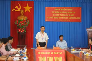 Thứ trưởng Nguyễn Văn Phúc phát biểu tại buổi làm việc.