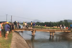 Hiện trường xảy ra vụ đuối nước (Ảnh: CTV).