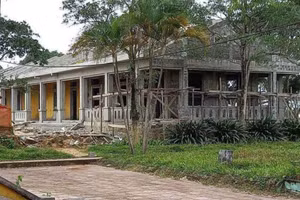 Hiện trường xảy ra vụ án mạng (Ảnh: T.T.).