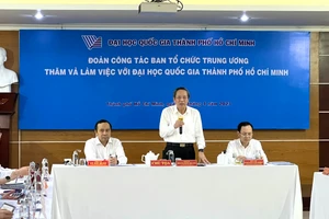 Ban Tổ chức Trung ương làm việc với ĐHQG TPHCM