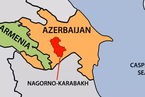 Nước Cộng hòa tự trị Nagorno - Karabakh nằm trong lãnh thổ của Azerbaijan. 
