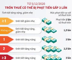 Từ 5/12/2020, trốn thuế có thể bị phạt tiền gấp 3 lần