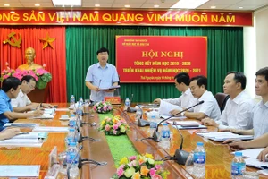 Ông Phạm Việt Đức, Giám đốc Sở GD&ĐT Thái Nguyên phát biểu tại Hội nghị