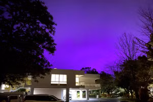 Ngỡ ngàng nguyên nhân khiến bầu trời Nhật Bản chuyển màu tím thẫm
