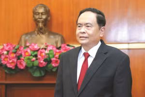 Bí thư Trung ương Đảng, Chủ tịch UBTƯ MTTQ Việt Nam Trần Thanh Mẫn. Ảnh: Quang Vinh. 