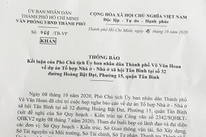 Tháng 4/2021 chủ đầu tư Apartment Tân Bình phải giao nhà