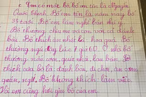 Phì cười những bài văn tả bố của học sinh tiểu học