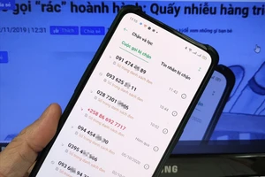 Tin nhắn, cuộc gọi rác vẫn xuất hiện dày đặc sau thời điểm ngày 1.10 - thời điểm quy định xử phạt vi phạm hành chính trong lĩnh vực chống tin nhắn rác, thư điện tử rác và cuộc gọi rác có hiệu lực. Ảnh: Thế Lâm
