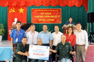 PV GAS thực hiện nhiều chương trình Nghĩa tình đồng đội, chăm sóc Thương bệnh binh, gia đình có công