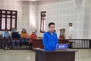 Bị cáo Tuấn tại phiên tòa xét xử ngày 26/9. 