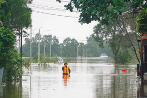 Tỉnh Quảng Trị bị ngập lụt nghiêm trọng.