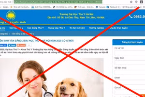 Xuất hiện thông tin tuyển sinh đại học sai sự thật về Trường Đại học Nông - Lâm Bắc Giang