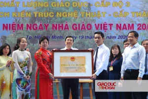 Trường THPT Lê Quý Đôn được công nhận là di tích lịch sử - văn hóa cấp Thành phố.