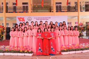 Tập thể cán bộ, giáo viên trường MN Mỹ Đình 1