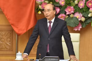 Thủ tướng Nguyễn Xuân Phúc phát biểu trong buổi gặp mặt đại diện các hiệp hội doanh nghiệp nước ngoài. Ảnh: VGP/Quang Hiếu 