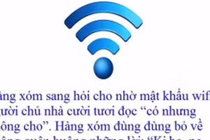 "Cười không nhặt được mồm" với những mật khẩu wifi khó đỡ
