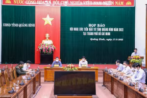 Họp báo tuyên truyền về Hội nghị xúc tiến đầu tư tỉnh Quảng Bình năm 2022 