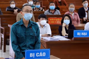 Bị cáo Dương Minh Phú tại toà.