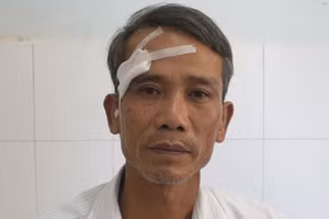 Đặng Hữu Hòa tại cơ quan Công an. Ảnh: Công an Gia Lai.