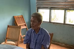 Nguyễn Văn Thạch tại cơ quan công an. Ảnh: Cơ quan công an.