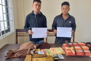 Hai thanh niên giả danh nhà sư để cúng giải “vong trẻ em” để chiếm đoạt tài sản.