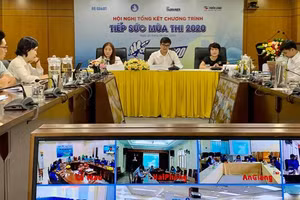 Hội nghị tổng kết chương trình Tiếp sức mùa thi 2020 được tổ chức bằng hình thức trực tuyến.