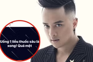 Cao Thái Sơn đăng dòng trạng thái muốn tự sát khiến fan lo lắng