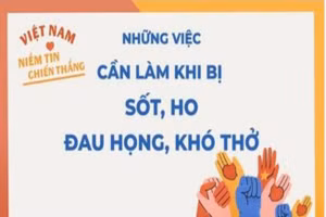 Điều cần làm khi đột nhiên sốt, ho, đau họng, khó thở