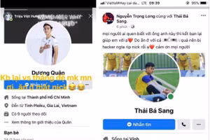 Một số cầu thủ U22 Việt Nam phải tạo tài khoản mới.