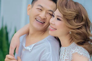 Thanh Thảo và chồng.