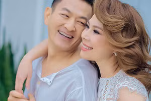Thanh Thảo và chồng.